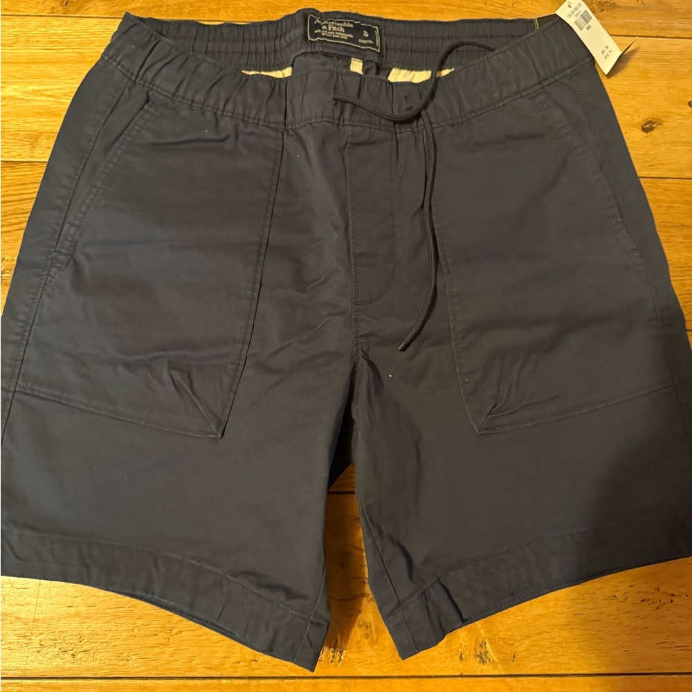 Men's Navy Abercrombie & Fitch Shorts